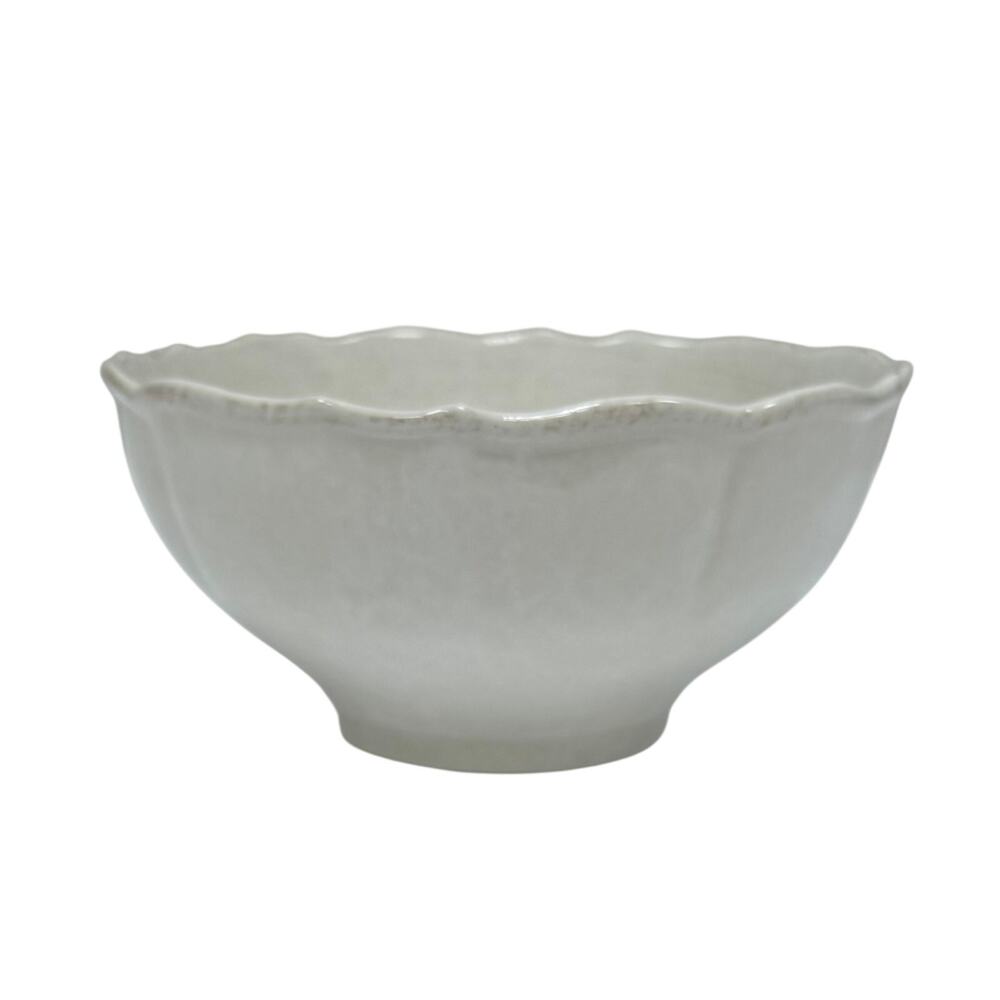 New Casafina Casa Stone Impressions White Bowl. KT166